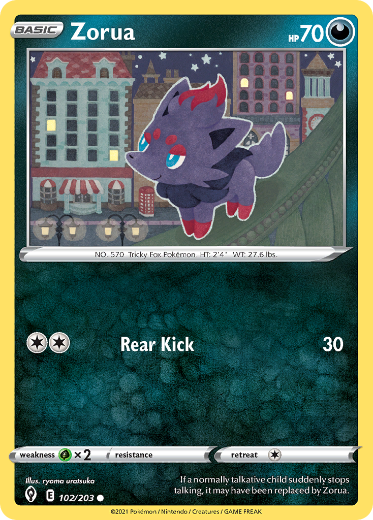 Zorua Evolving Skies 102