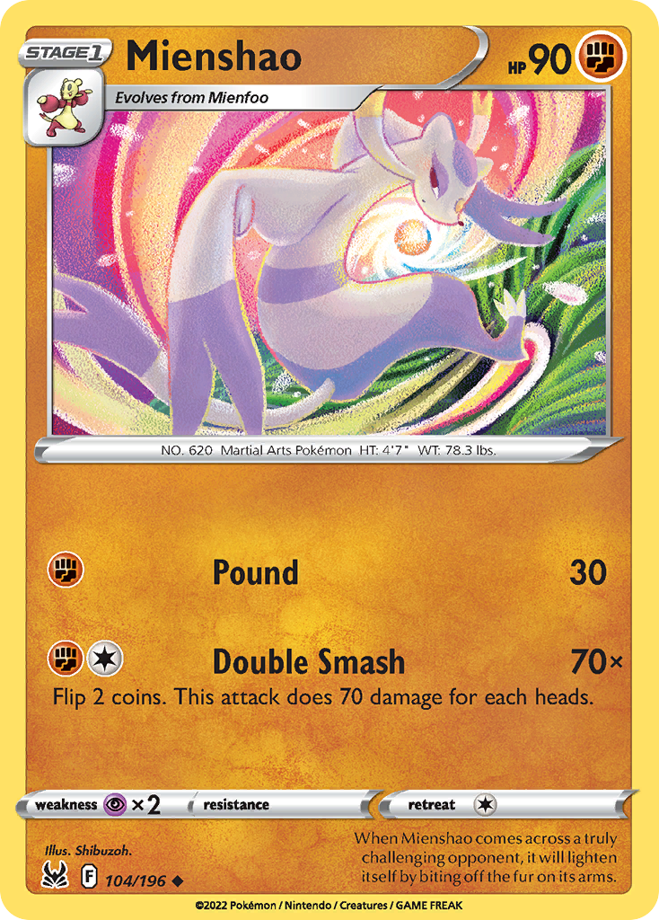 Mienshao Lost Origin 104