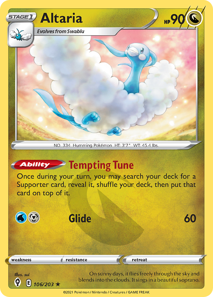 Altaria Evolving Skies 106