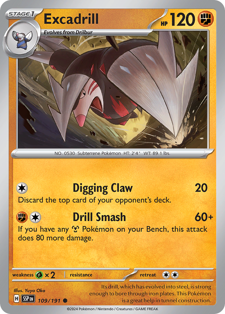 Excadrill Surging Sparks 109