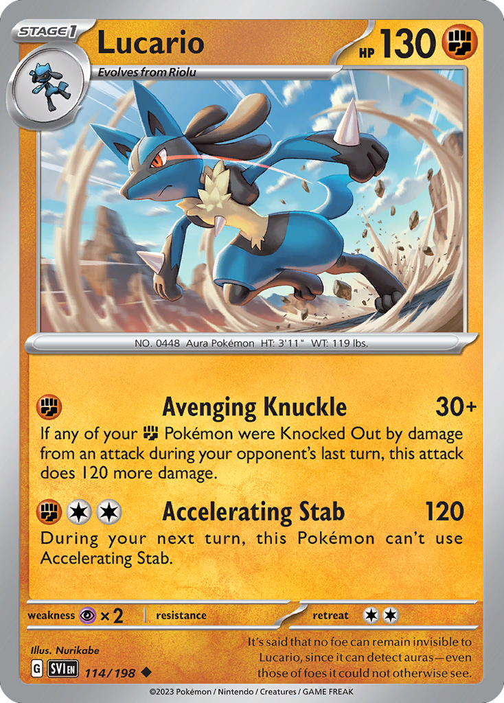Lucario Scarlet & Violet 114