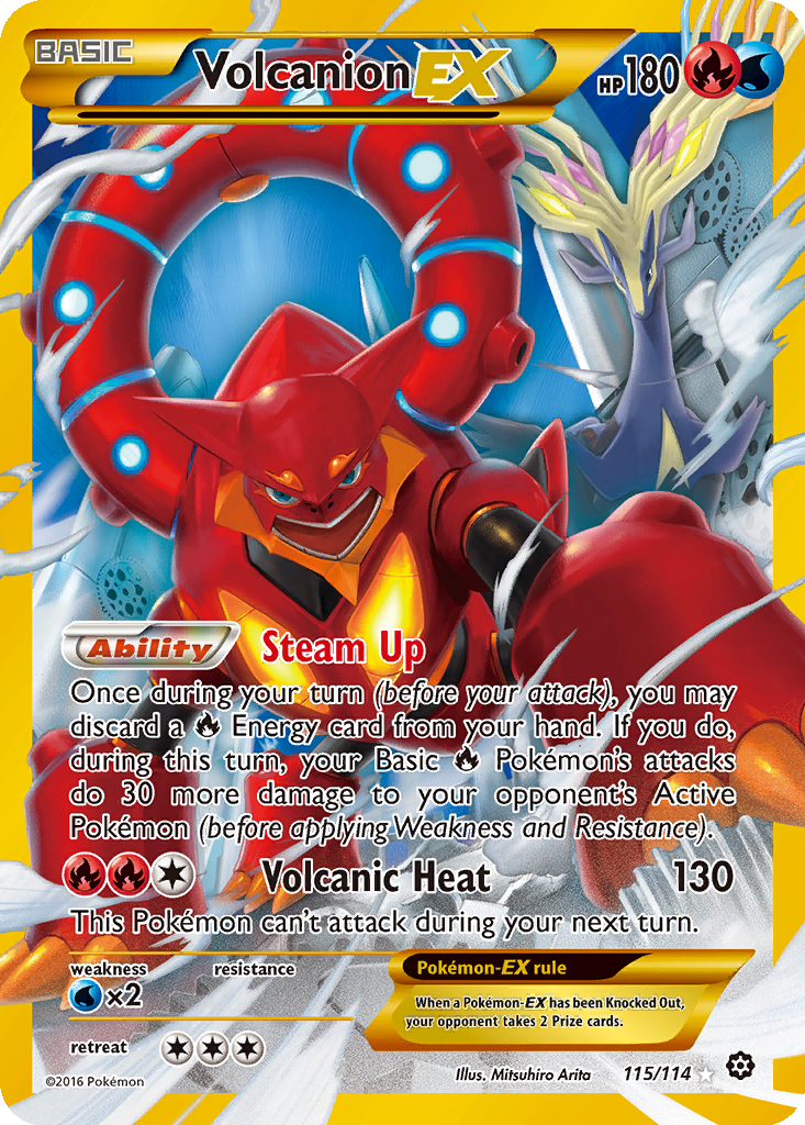 Volcanion EX #115 PSA 9