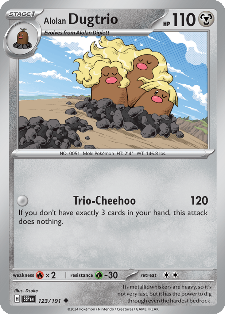 Alolan Dugtrio #123