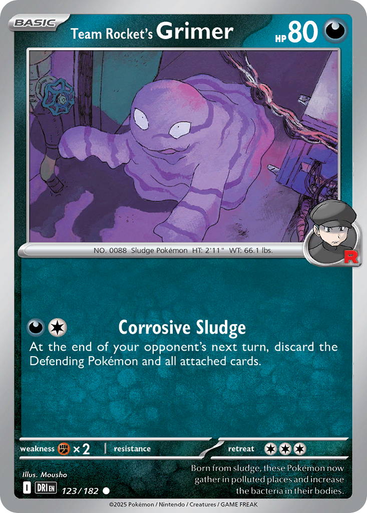 Team Rocket's Grimer Destined Rivals 123