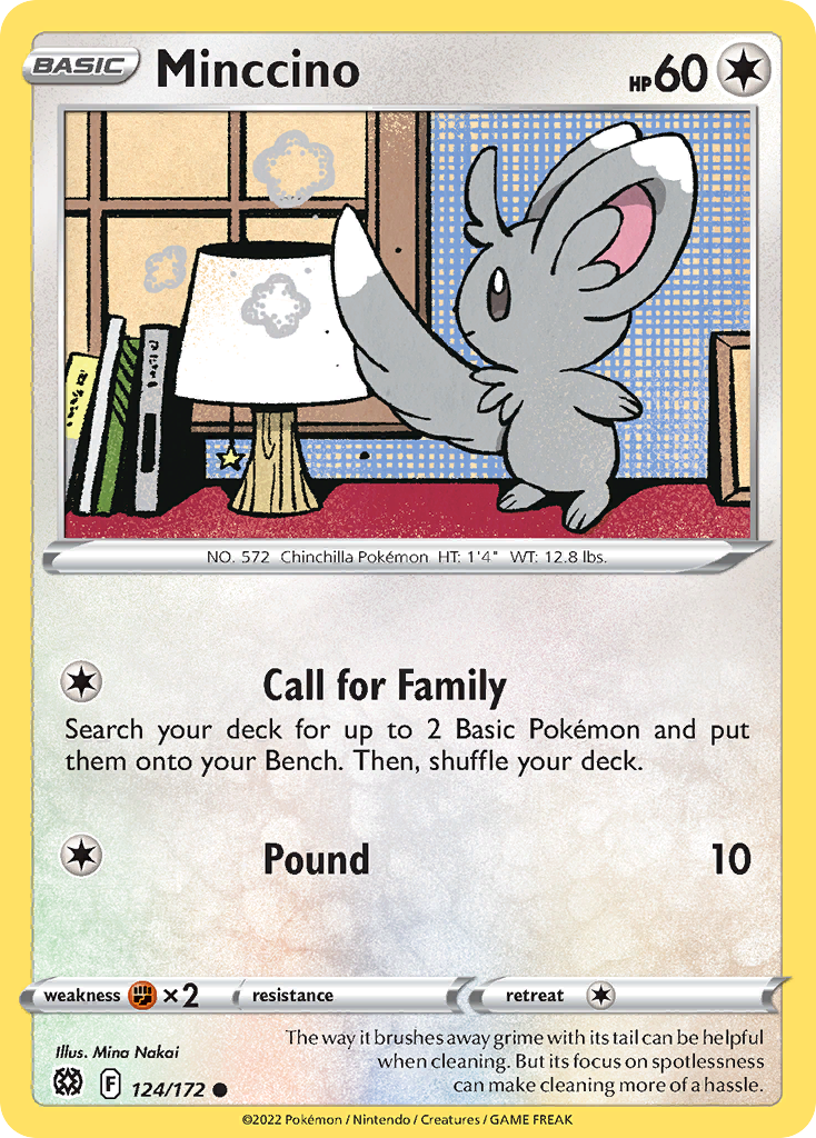 Minccino Brilliant Stars 124