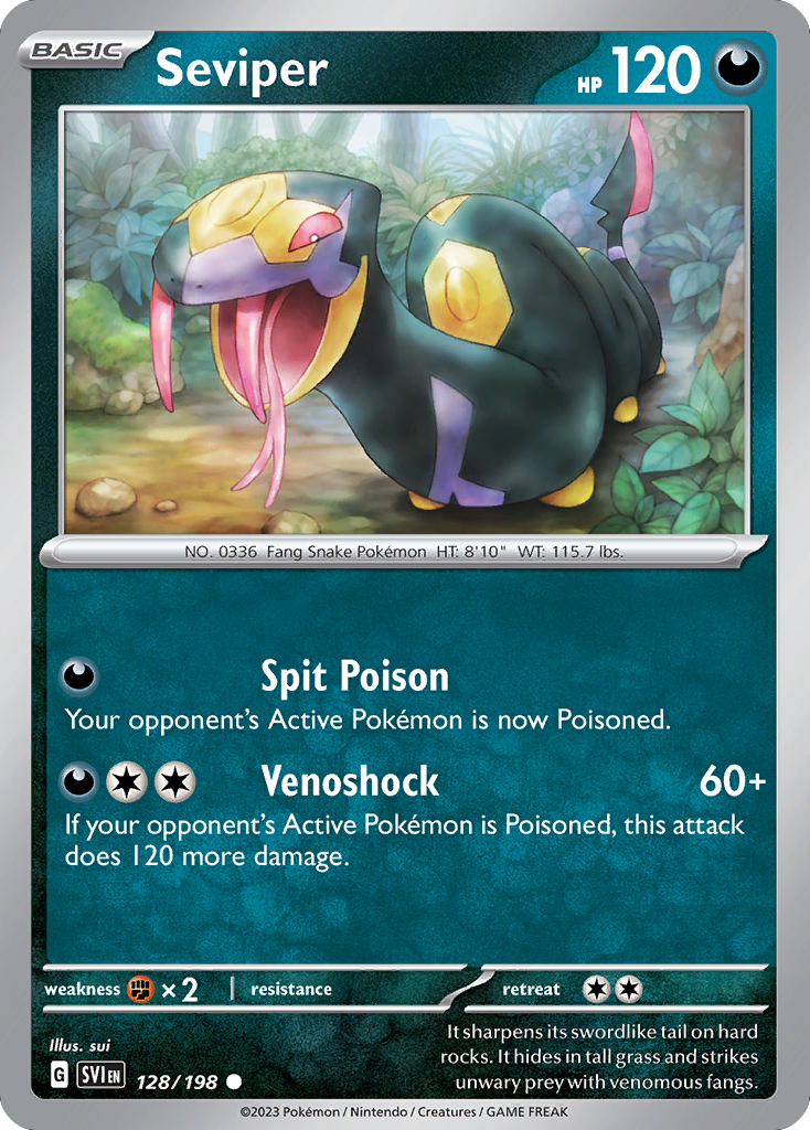 Seviper Scarlet & Violet 128