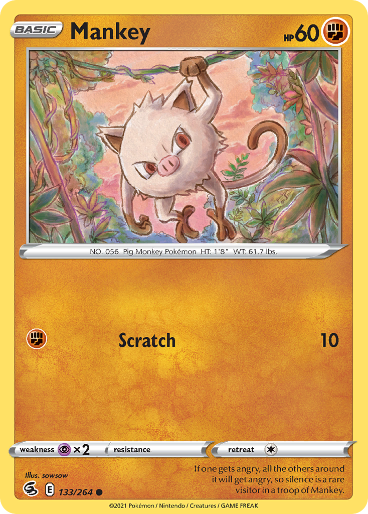 Mankey Fusion Strike 133