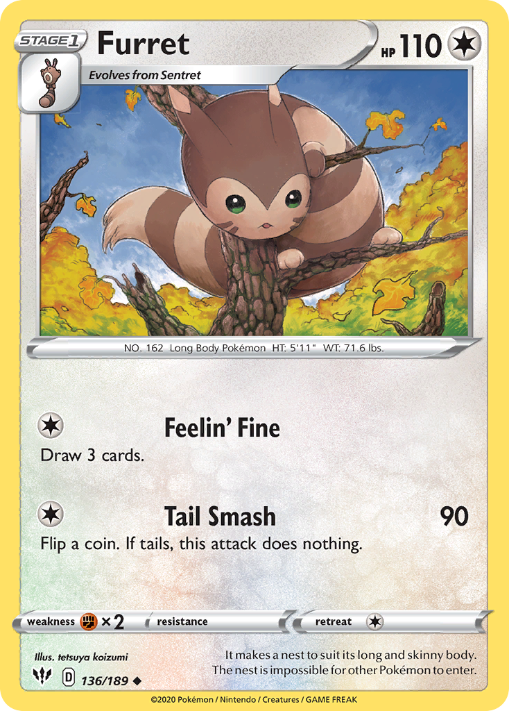 Furret Darkness Ablaze 136