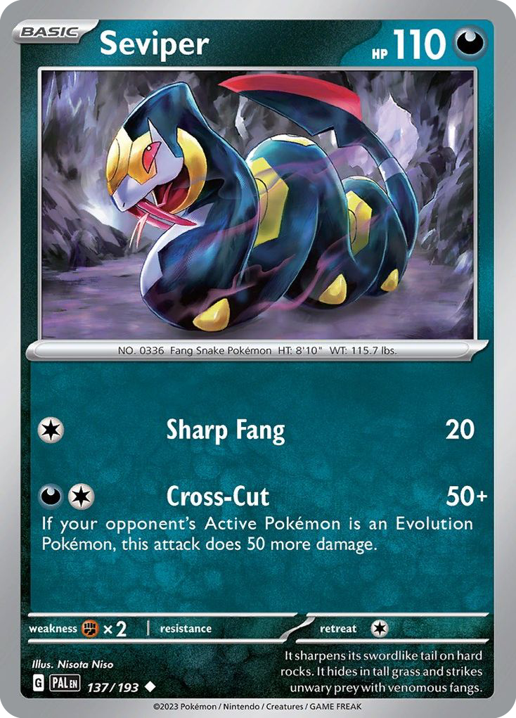 Seviper Paldea Evolved 137