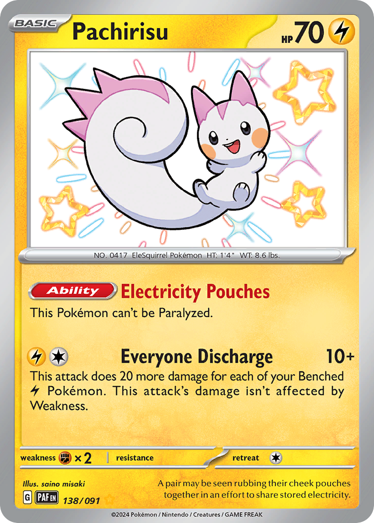 Pachirisu Paldean Fates 138