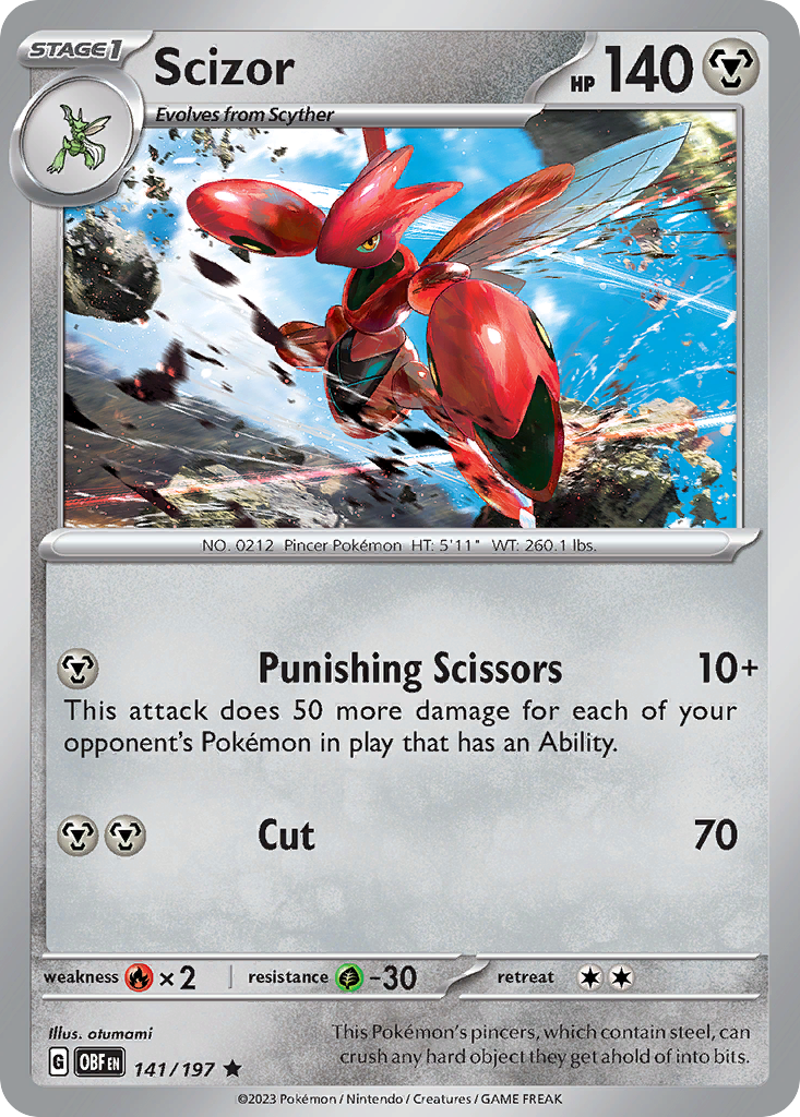 Scizor Obsidian Flames 141