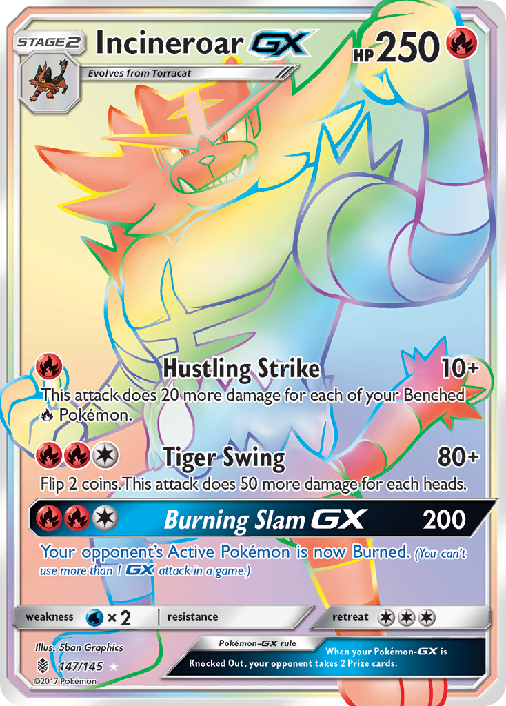 Incineroar-GX Guardians Rising 147