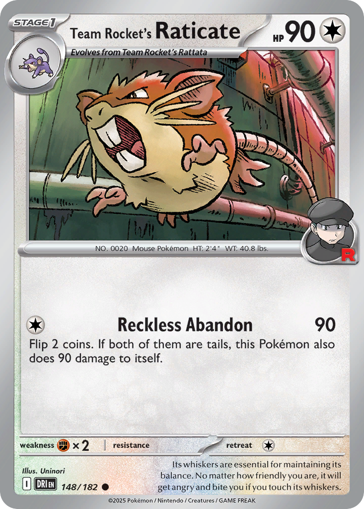 Team Rocket's Raticate Destined Rivals 148