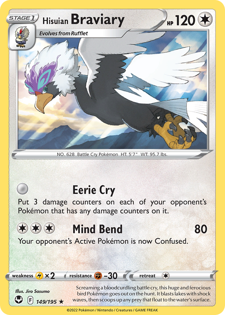 Hisuian Braviary Silver Tempest 149