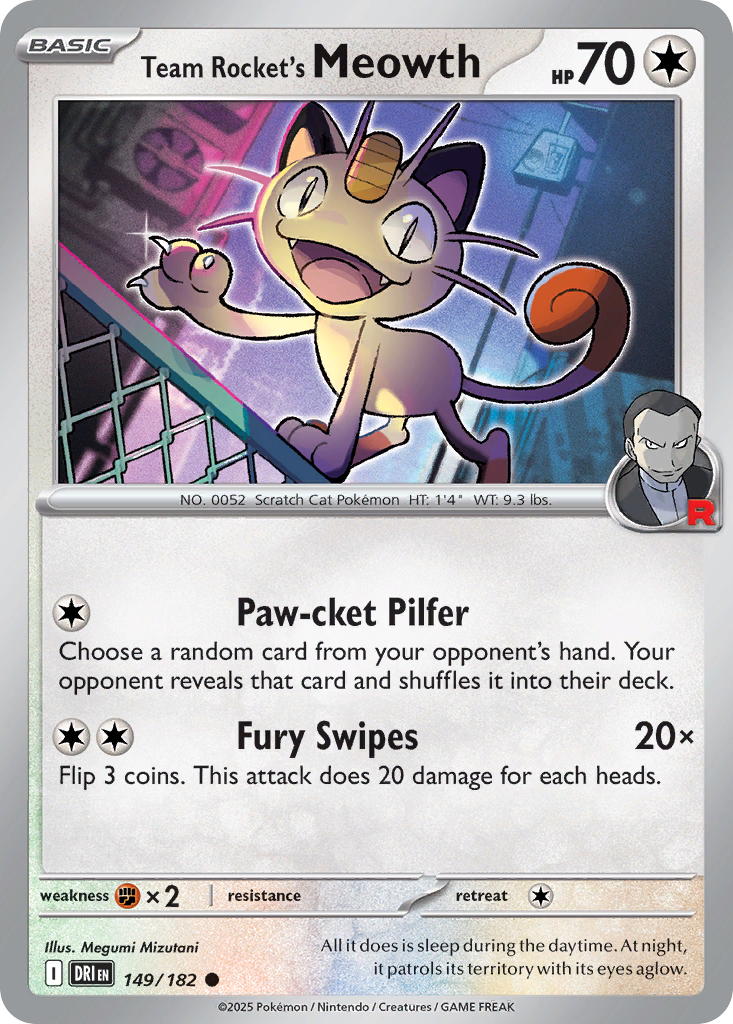 Team Rocket's Meowth Destined Rivals 149