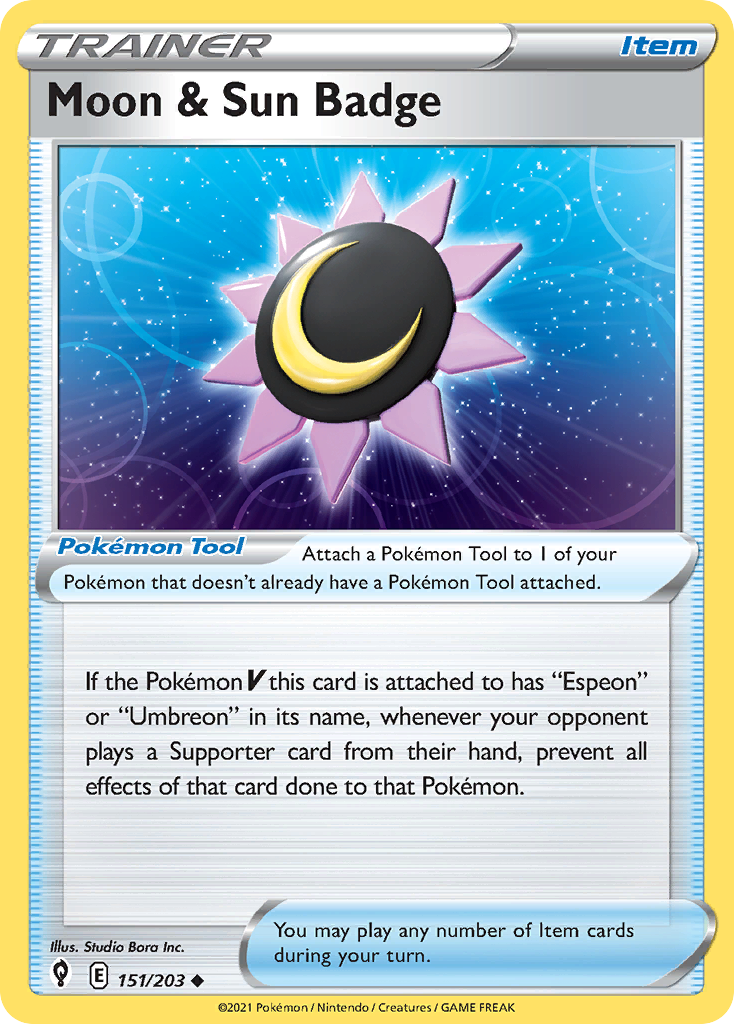 Moon & Sun Badge Evolving Skies 151
