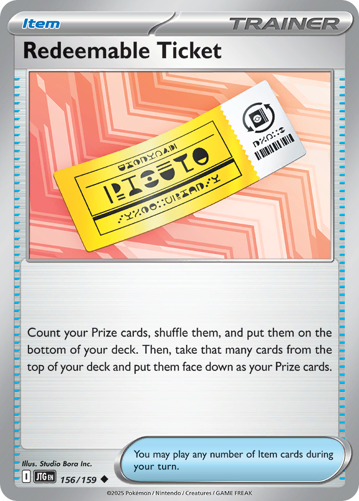 Redeemable Ticket Journey Together 156