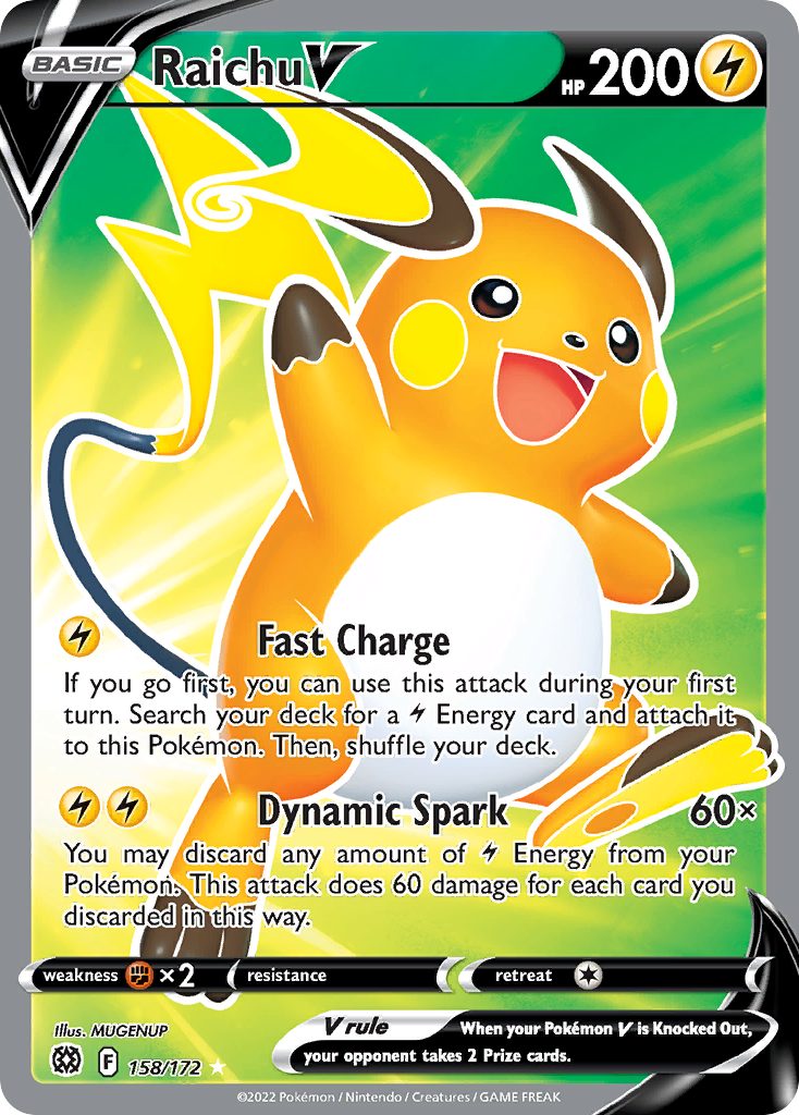 Raichu V Brilliant Stars 158