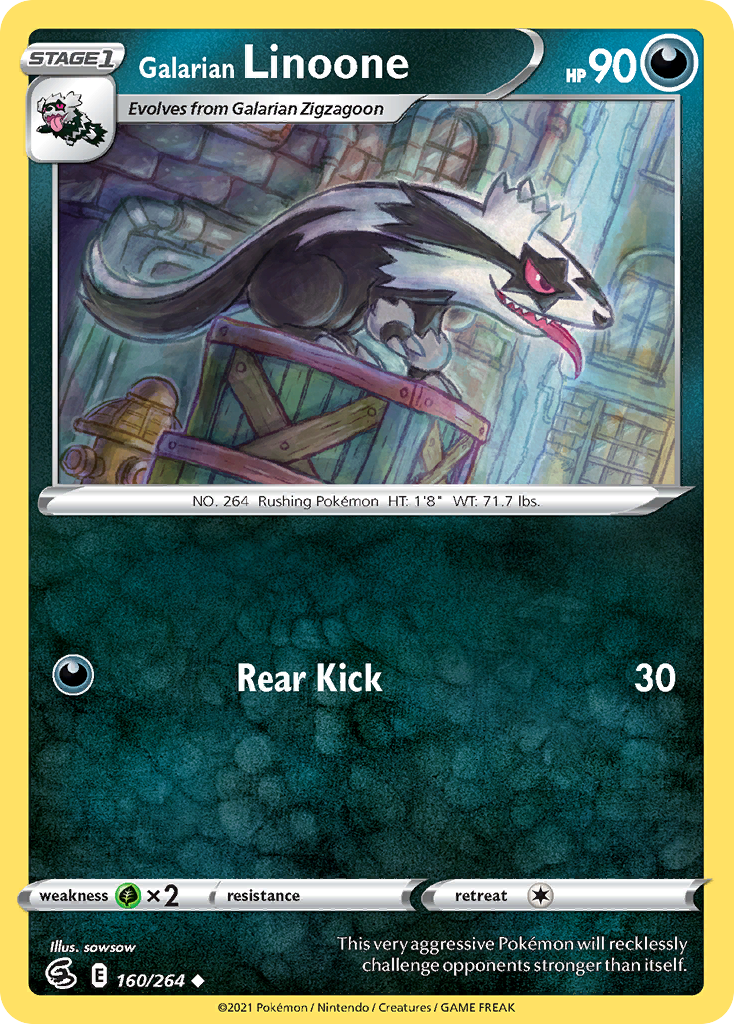 Galarian Linoone Fusion Strike 160