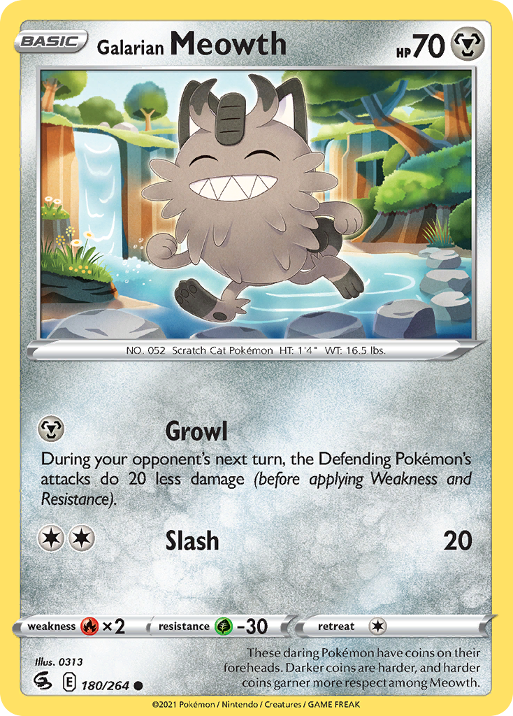 Galarian Meowth Fusion Strike 180