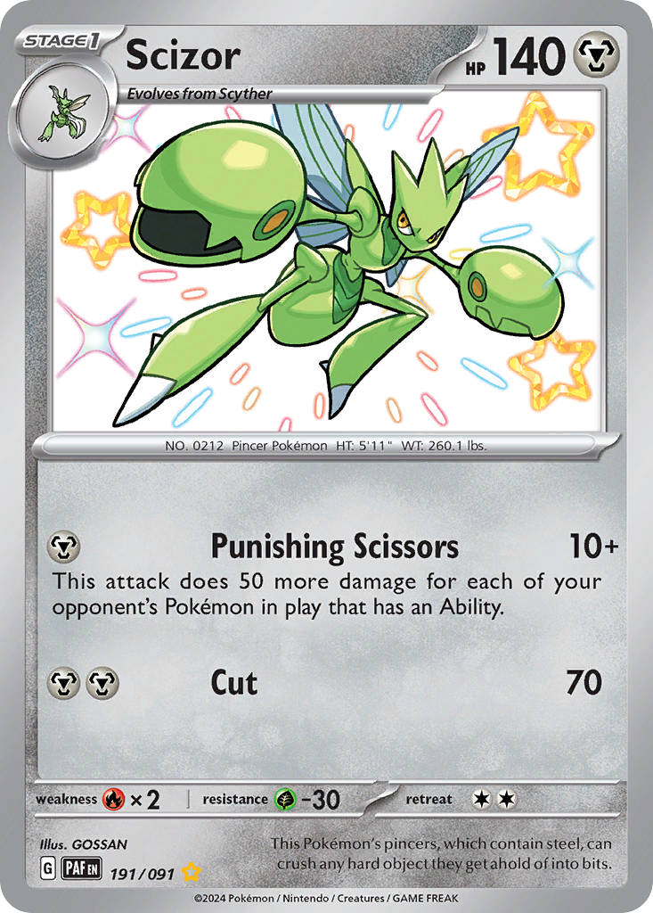 Scizor Paldean Fates 191