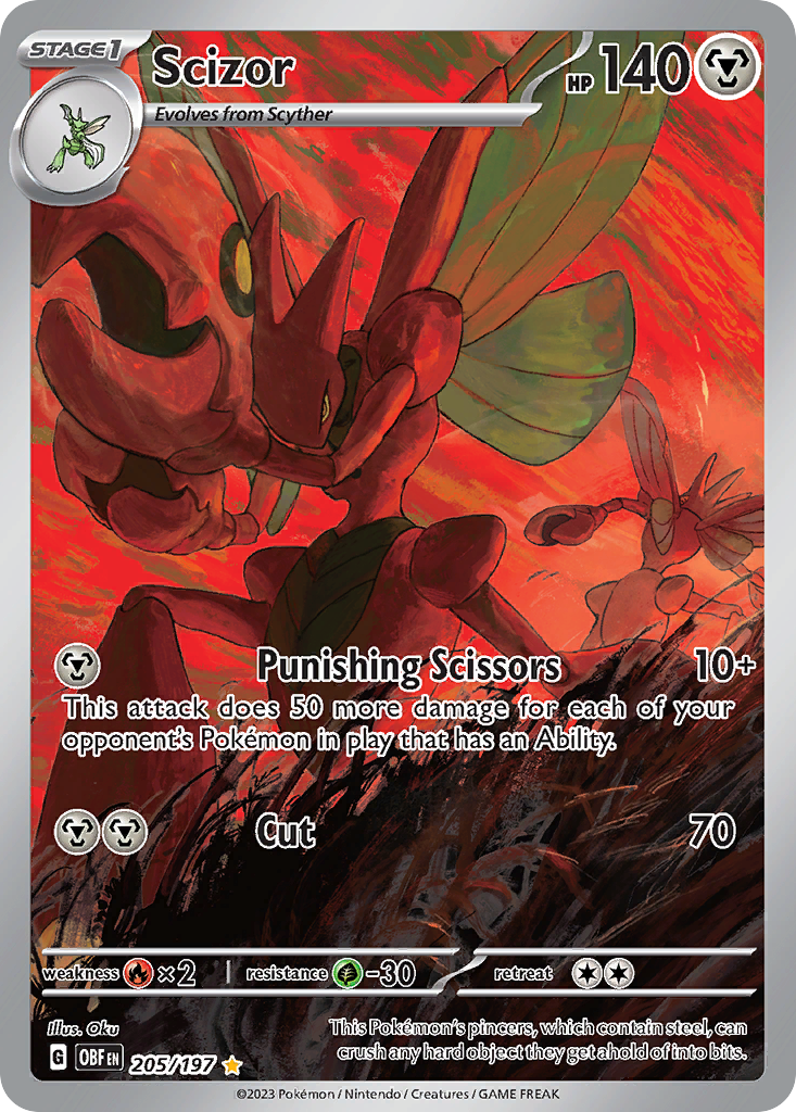 Scizor Obsidian Flames 205