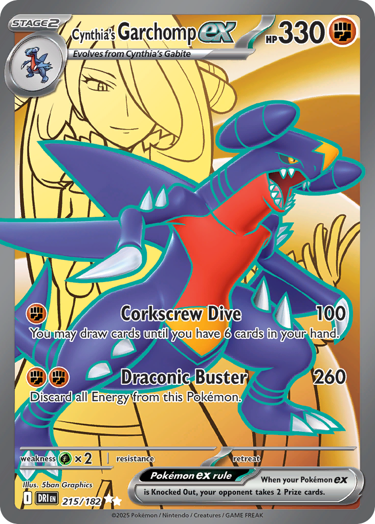 Cynthia's Garchomp ex Destined Rivals 215