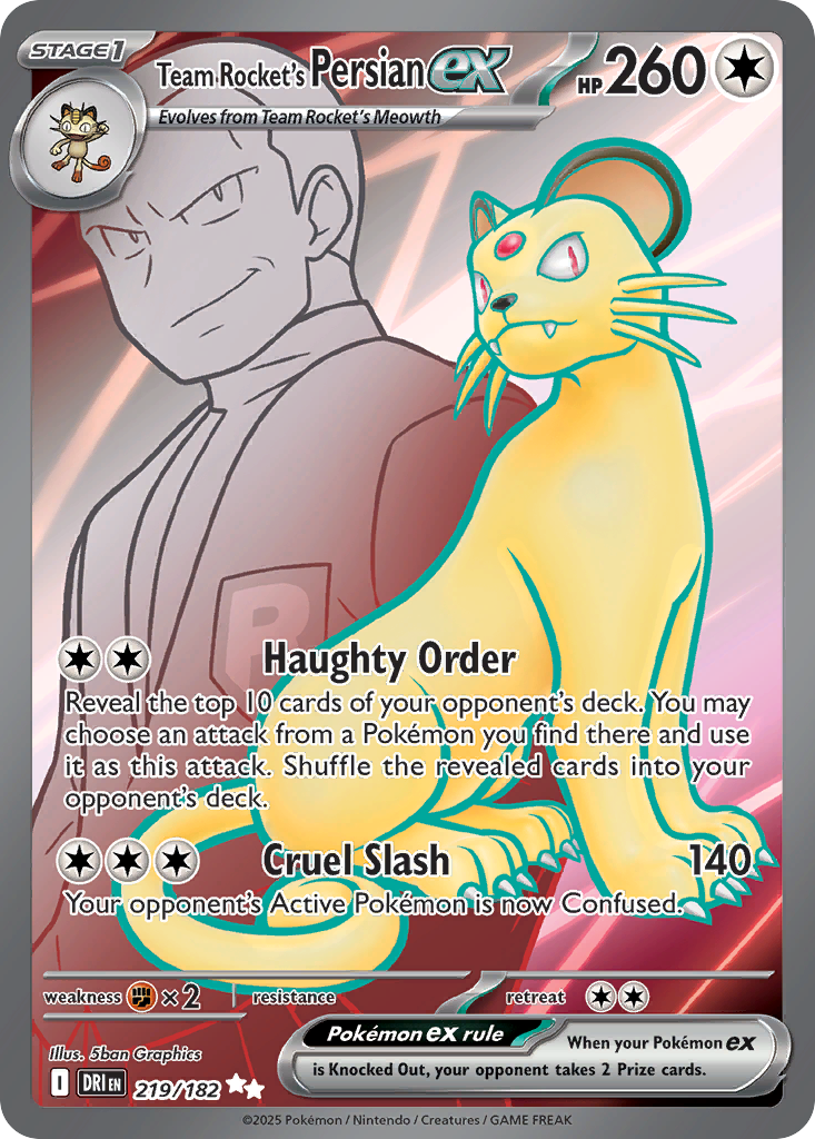 Team Rocket's Persian ex #219