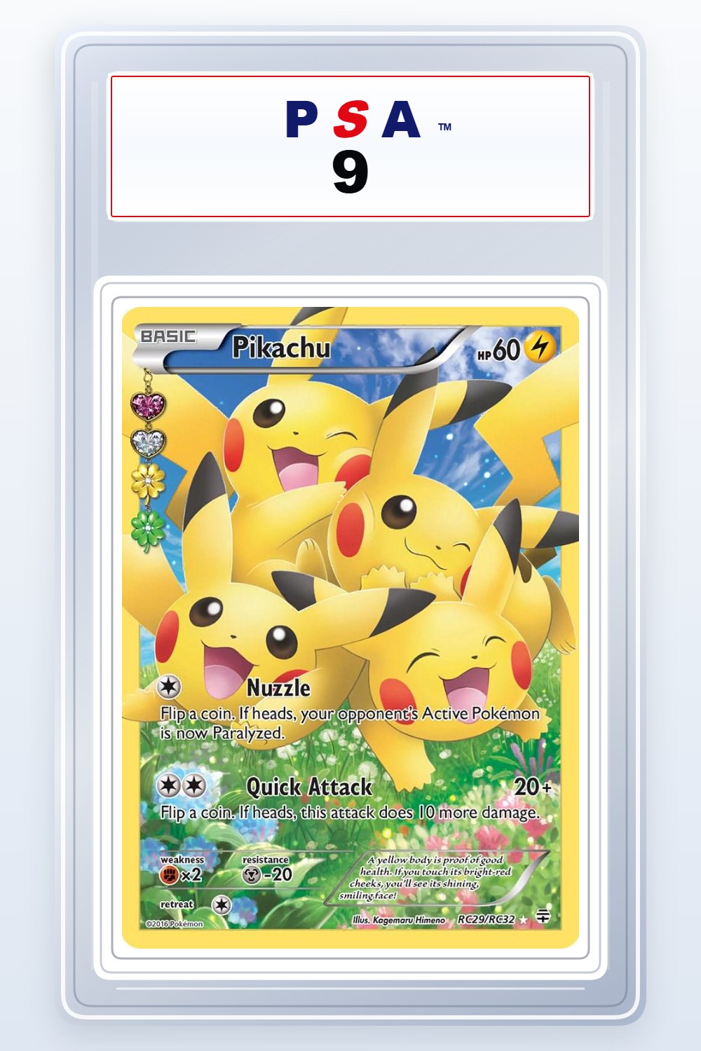 Pikachu #RC29 PSA 9