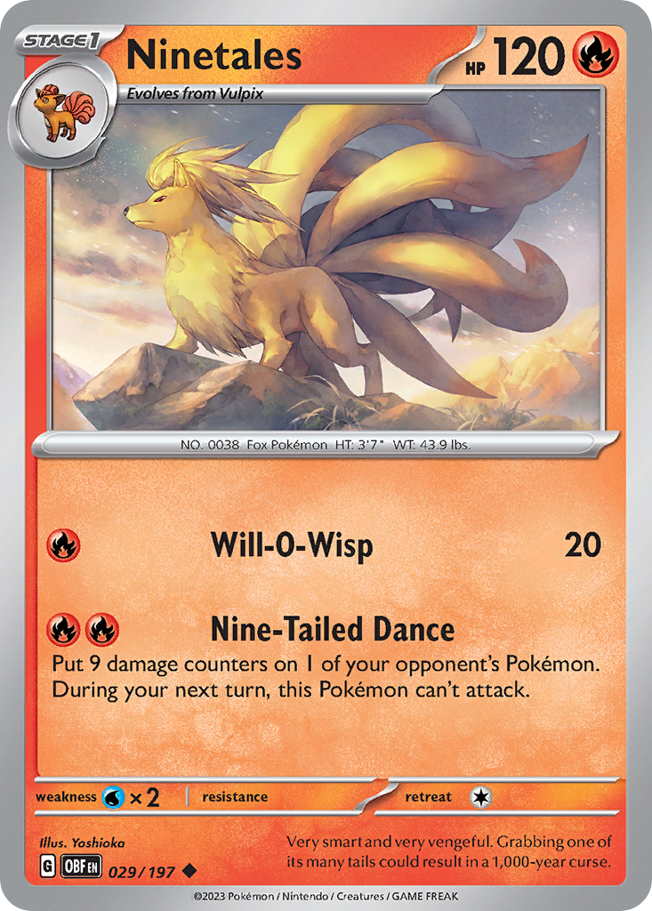 Ninetales Obsidian Flames 29