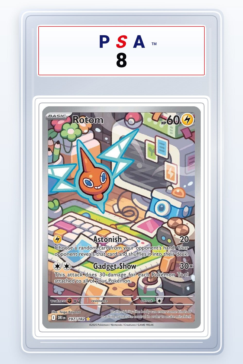 Rotom #197 PSA 8