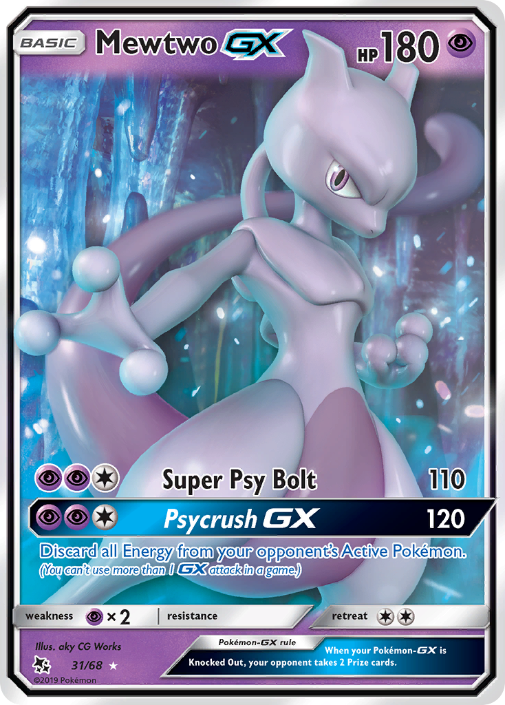 Mewtwo-GX Hidden Fates 31
