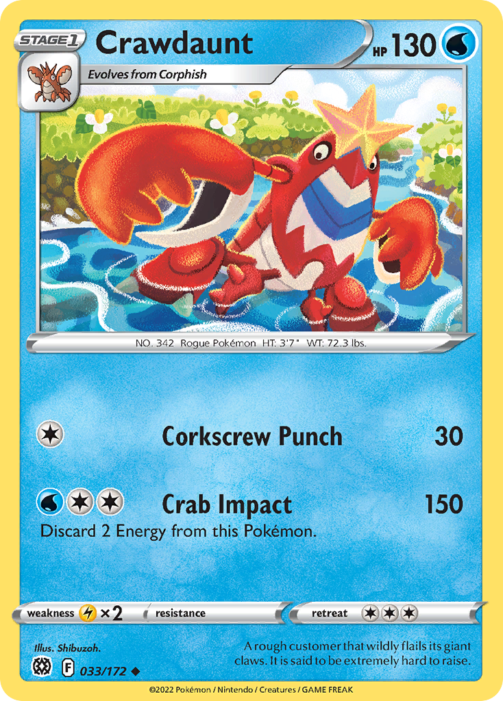 Crawdaunt Brilliant Stars 33