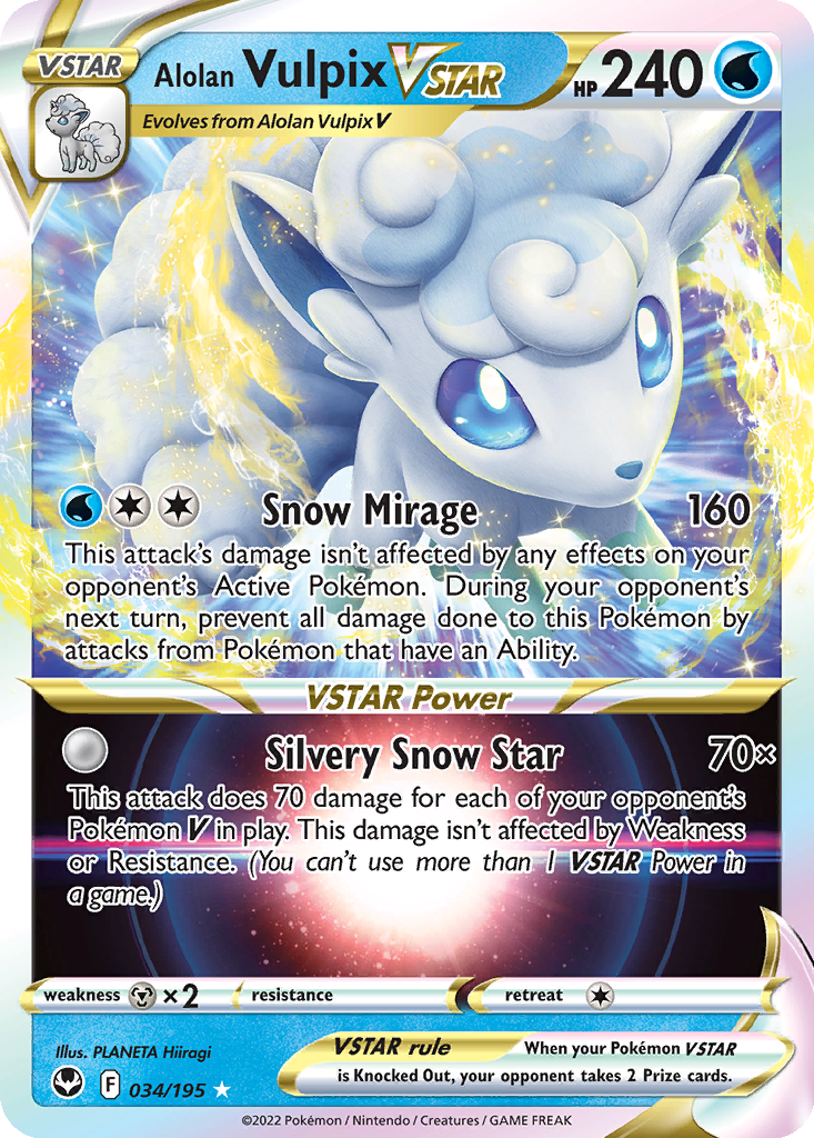 Alolan Vulpix VSTAR #34