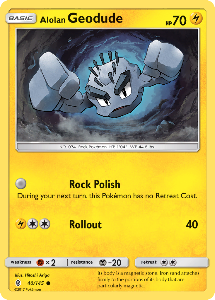 Alolan Geodude Guardians Rising 40