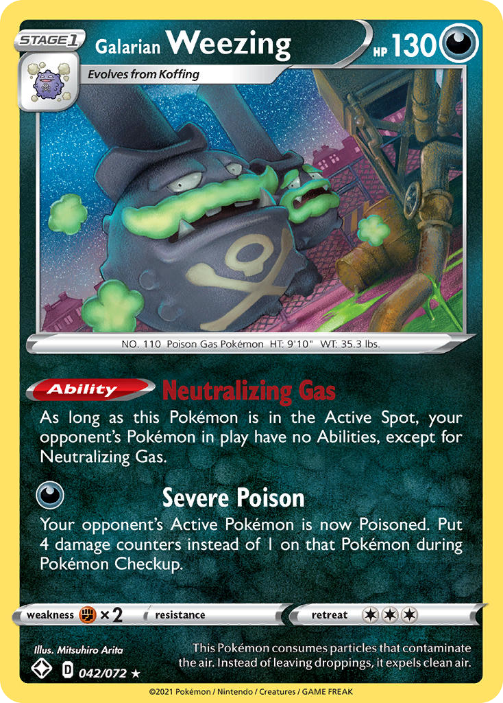 Galarian Weezing Shining Fates 42