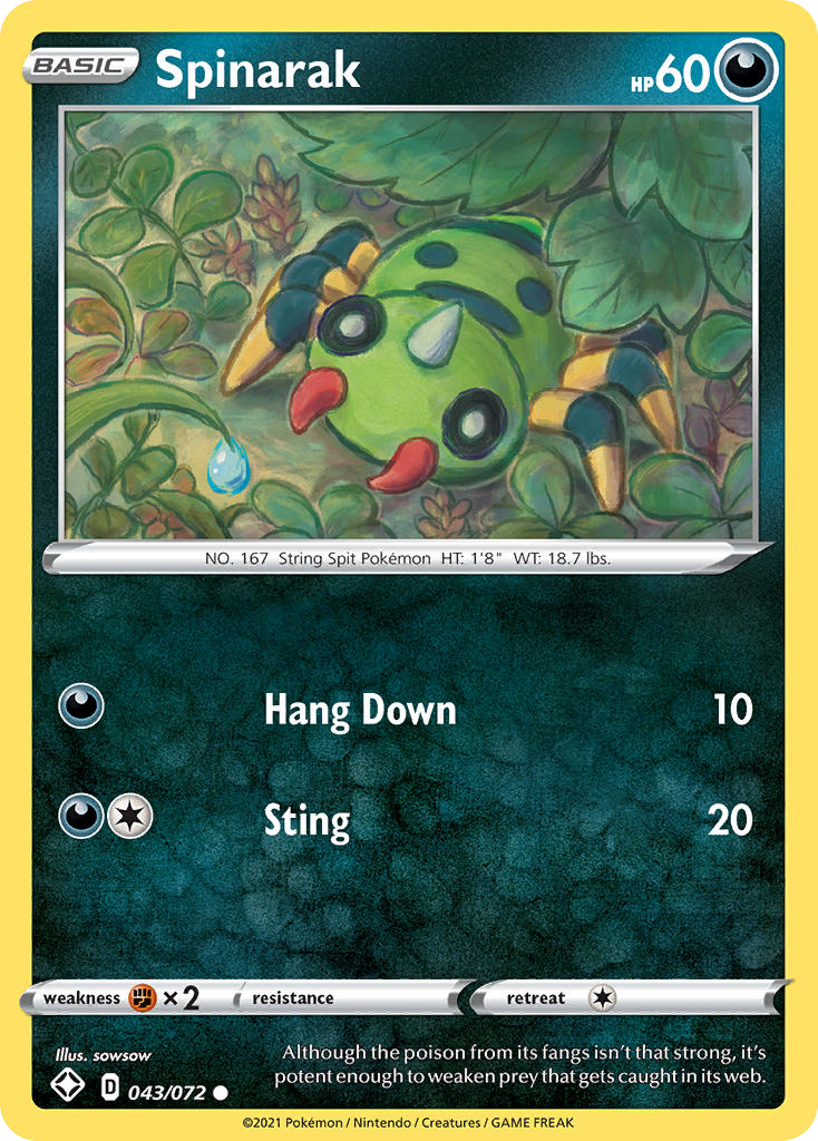 Spinarak Shining Fates 43