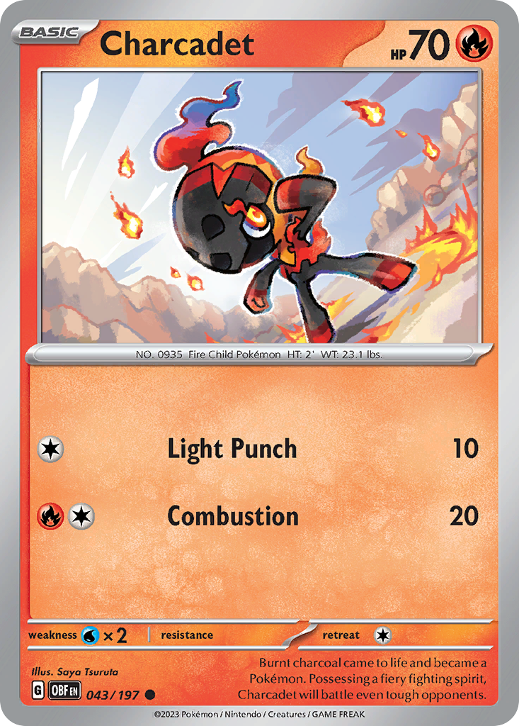 Charcadet Obsidian Flames 43