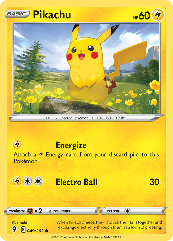 Pikachu Evolving Skies 49