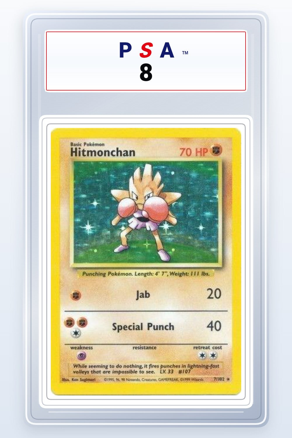 Hitmonchan #7 PSA 8