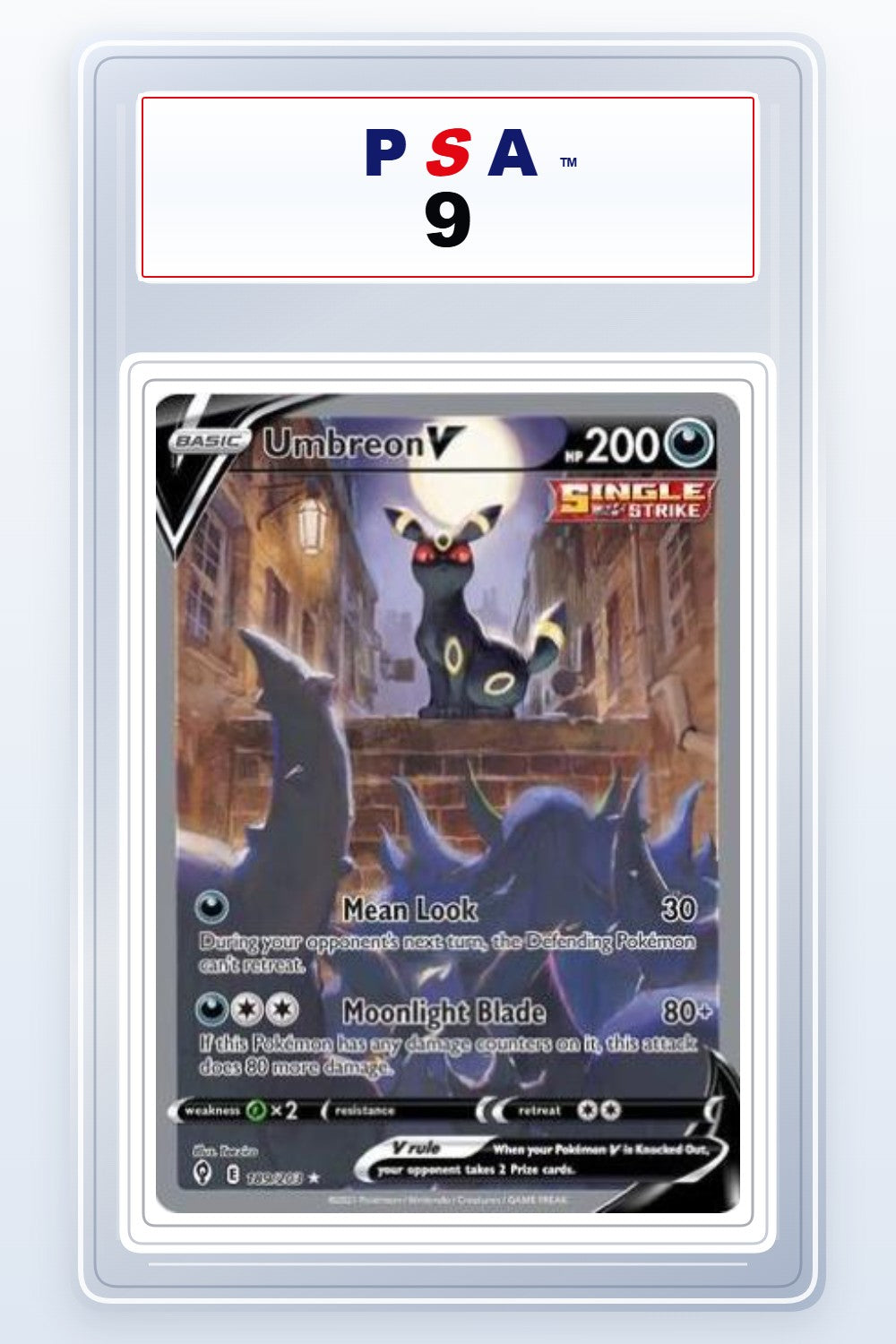 Umbreon V #189 PSA 9