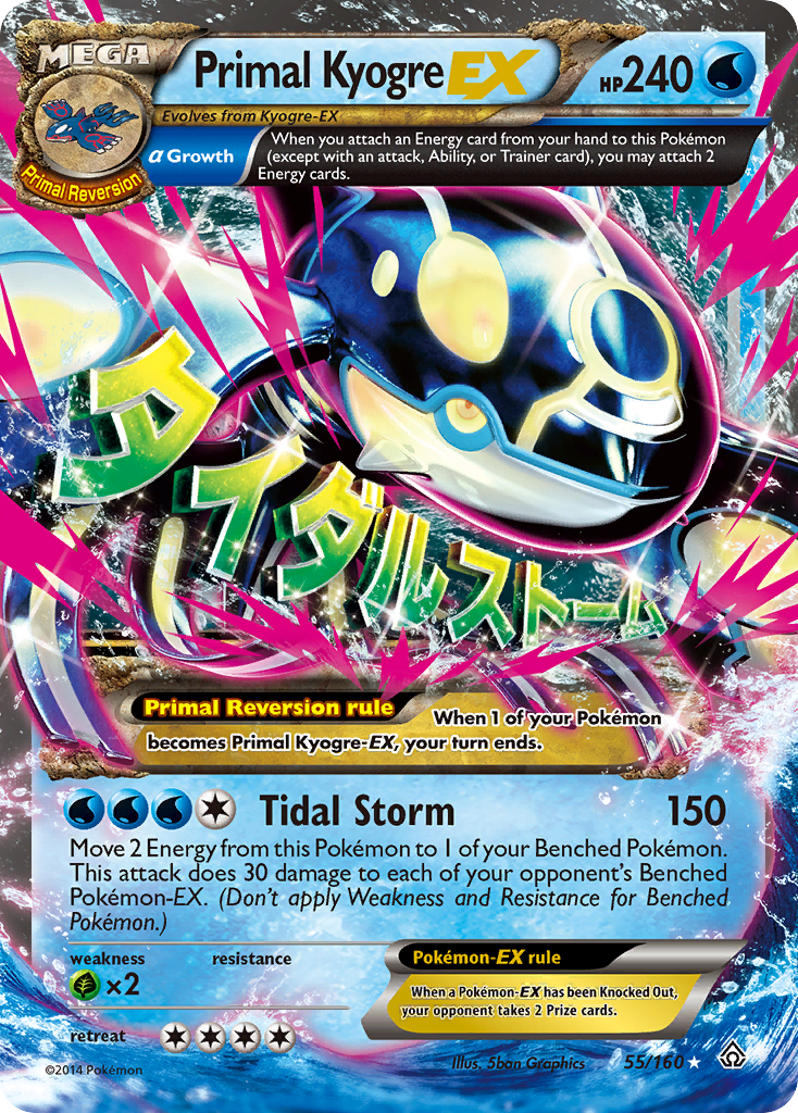 Primal Kyogre-EX Primal Clash 55