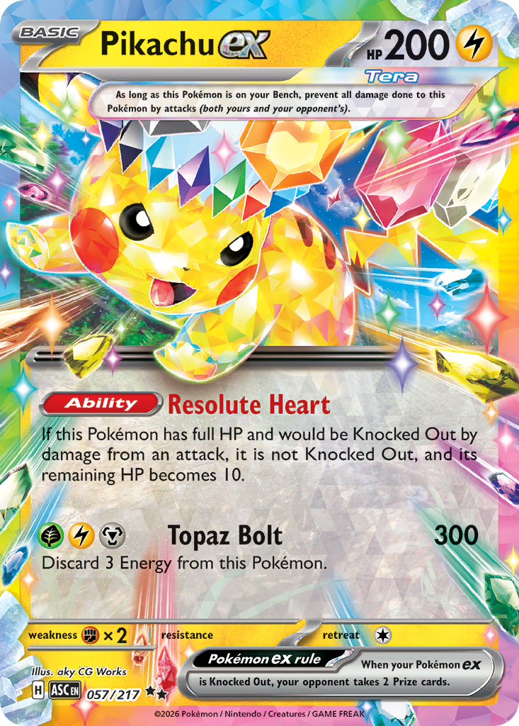 Pikachu ex #57