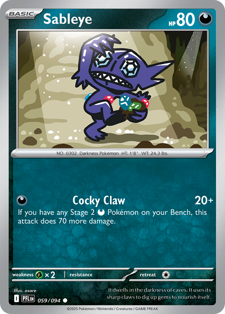 Sableye Phantasmal Flames 59