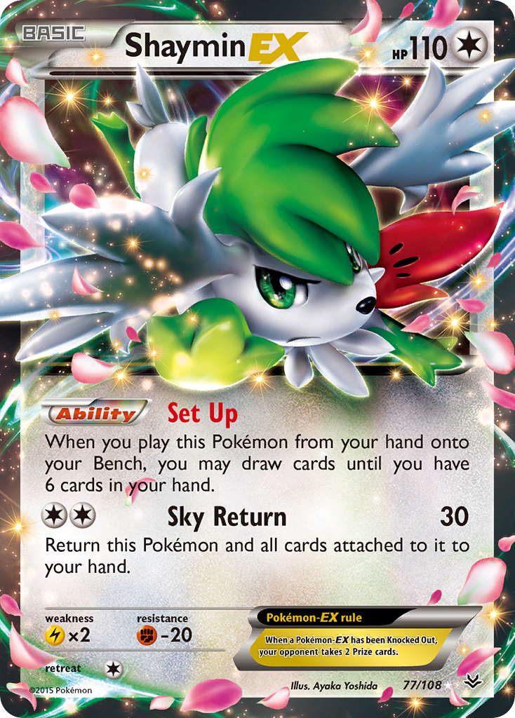 Shaymin-EX Roaring Skies 77