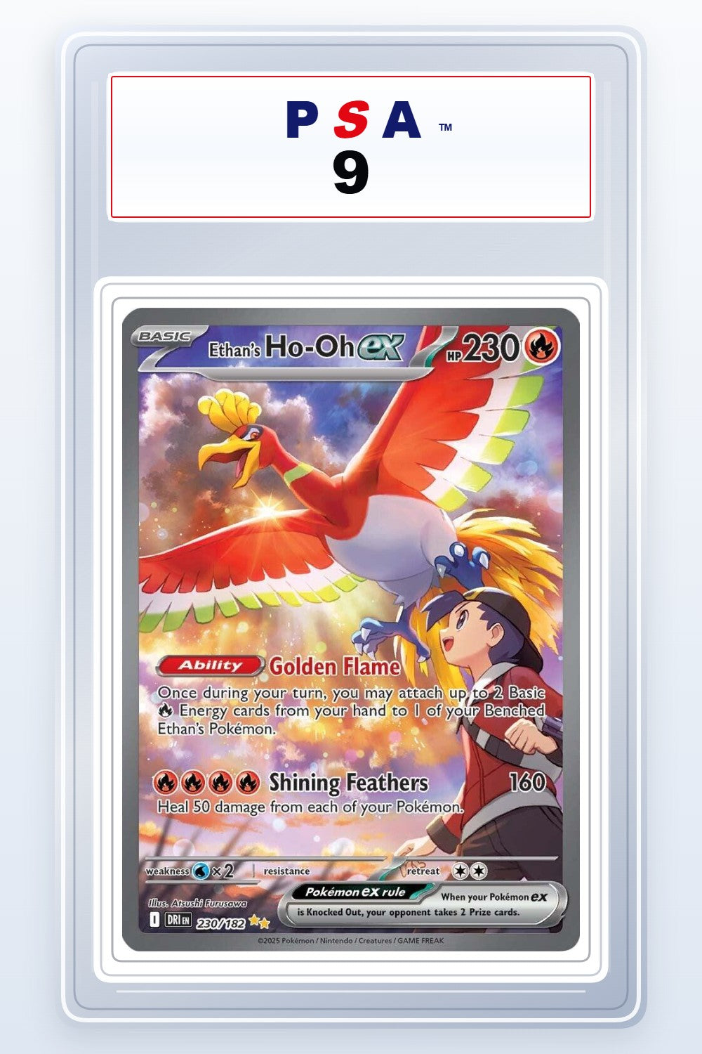 Ethan's Ho-Oh ex #230 PSA 9