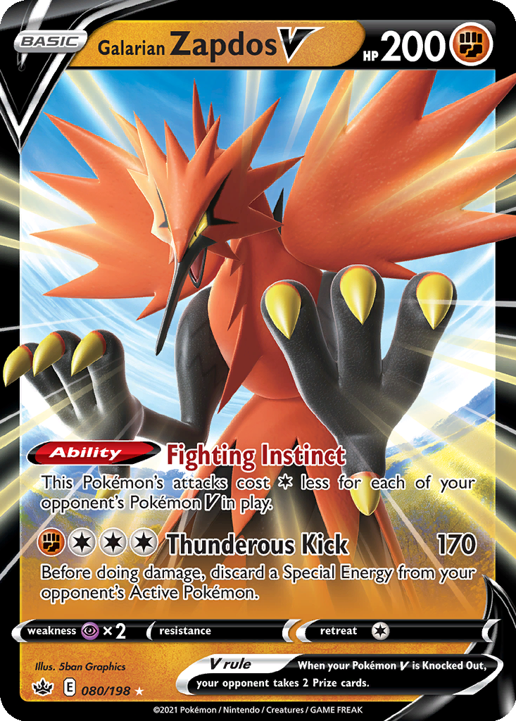 Galarian Zapdos V #80