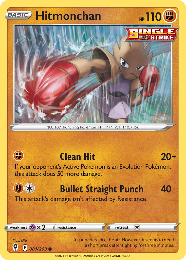 Hitmonchan Evolving Skies 81