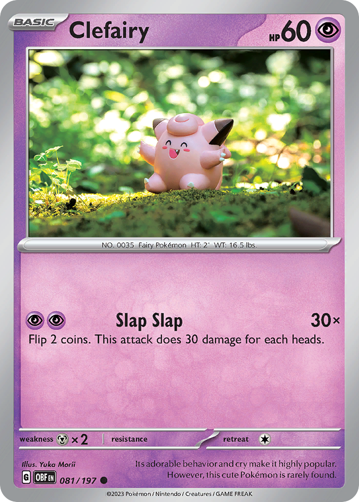 Clefairy Obsidian Flames 81