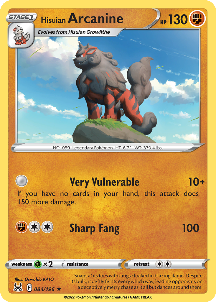 Hisuian Arcanine #84